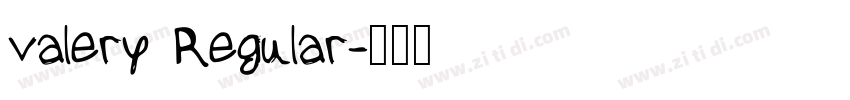 valery Regular字体转换